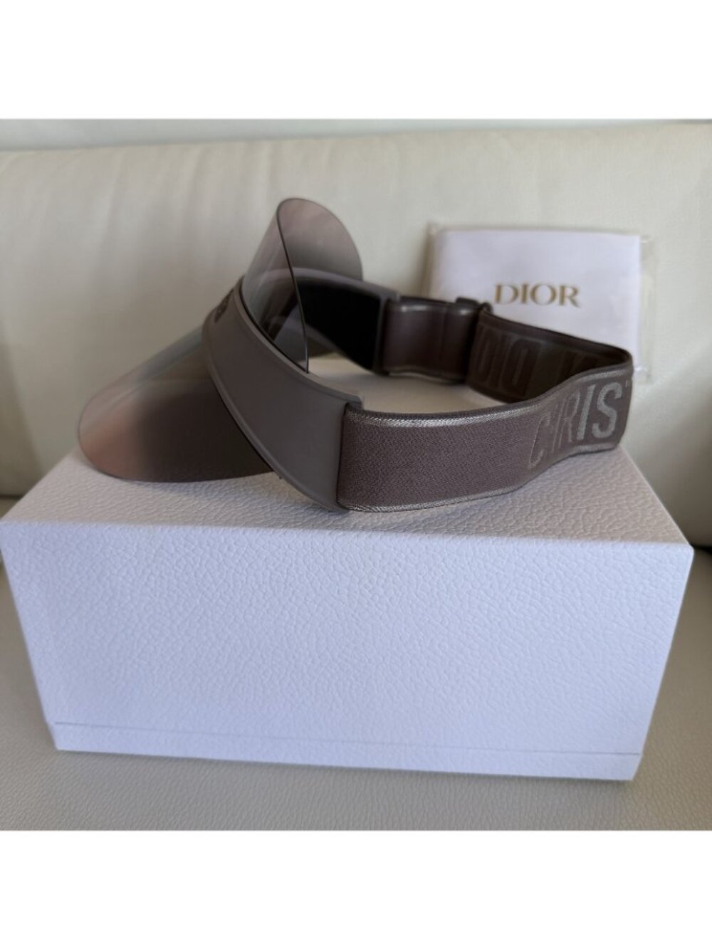 NEW DIOR Visor Sunglasses Grey DiorClub V1U 100% Auth Gradient Sunshield - Picture 11 of 12